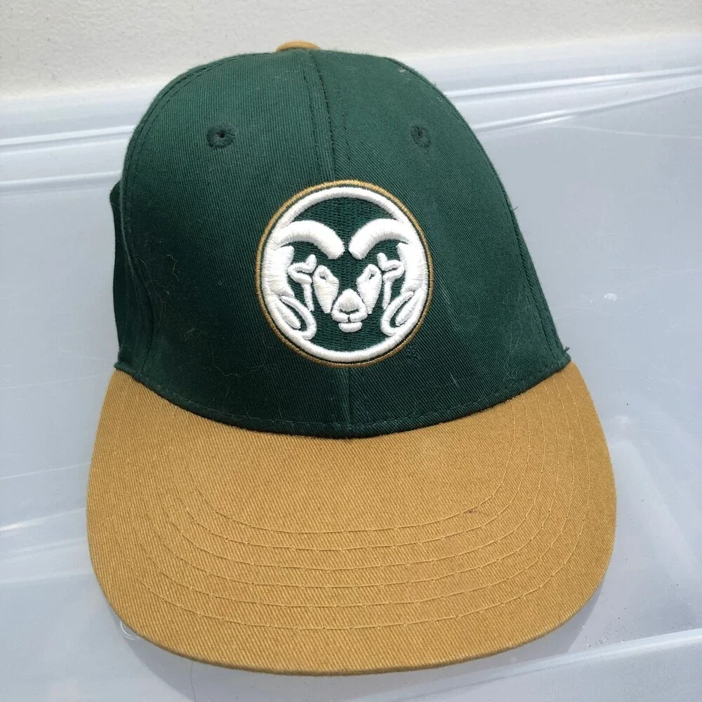 Colorado State Rams Hat Boys Adjustable Strap Green College Basketball Cap Youth